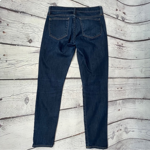 J. CREW Toothpick classic dark wash denim skinny straight ankle jeans, size 27 - Picture 10 of 14